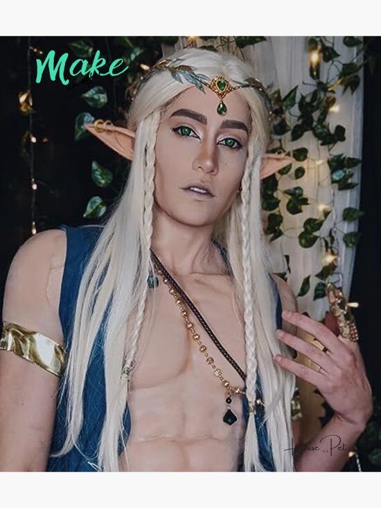 Fairy Crown with Elf Ears Set - Handmade Woodland Elf Headpiece for Cosplay main image 5